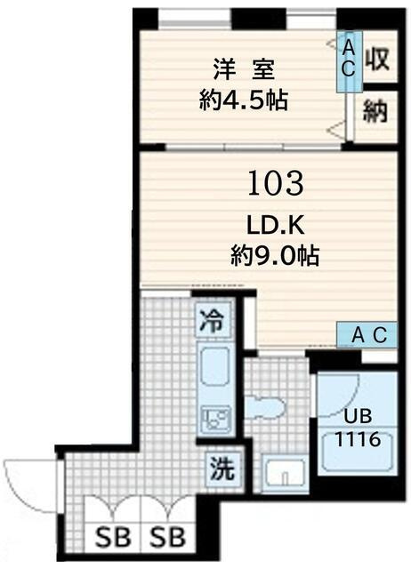 Fullea恵比寿の間取り| 