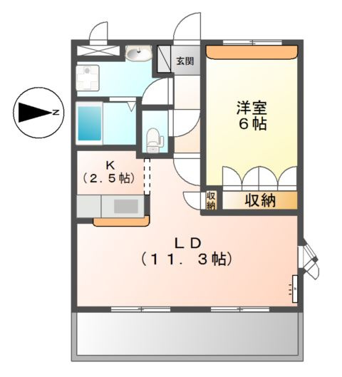サンシャイン１号館の間取り