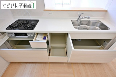 【キッチン】 | CRADLE GARDEN本庄市児玉町金屋第7　新築住宅 | ≪2号棟≫
現地(2026年7月撮影)