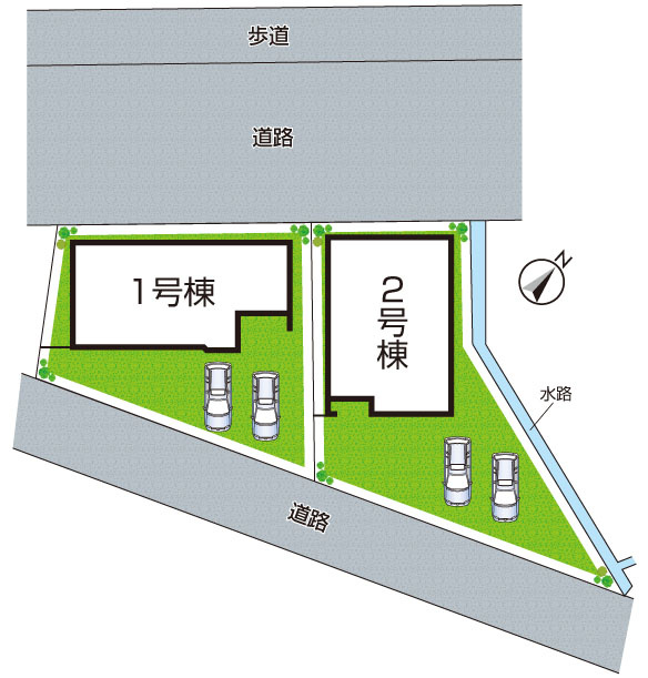 加東市下滝野　第6期　新築一戸建ての区画図|全2区画
