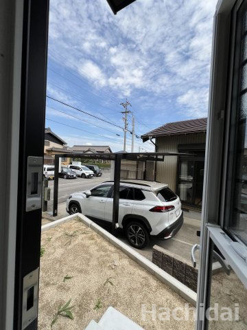 碧南市汐田町第1　新築住宅＜1号棟＞の展望|勝手口からの裏庭