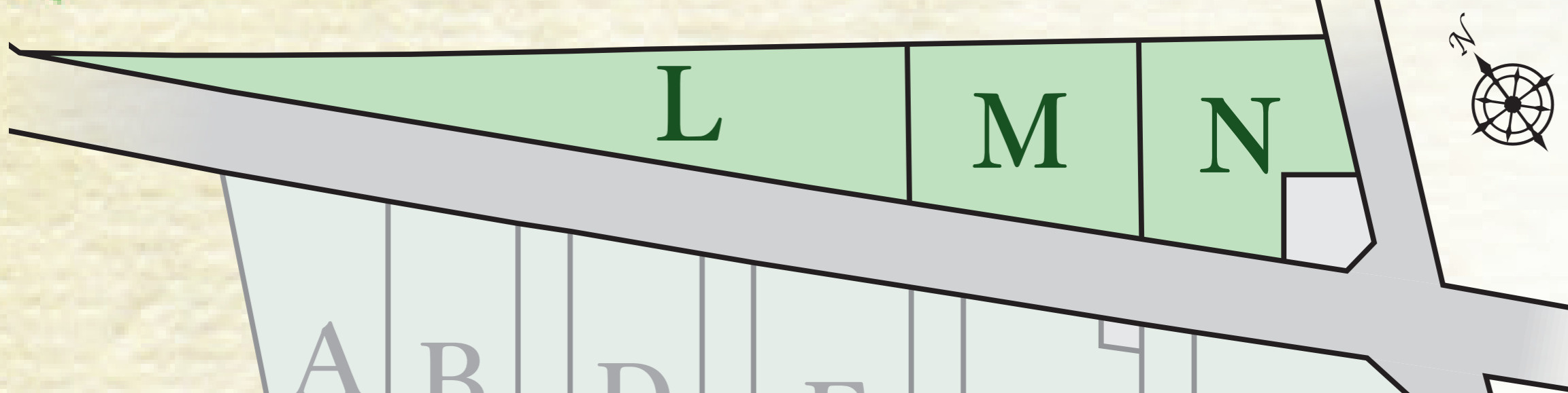 相模原市南区西大沼3丁目　新築3棟の区画図|区画図