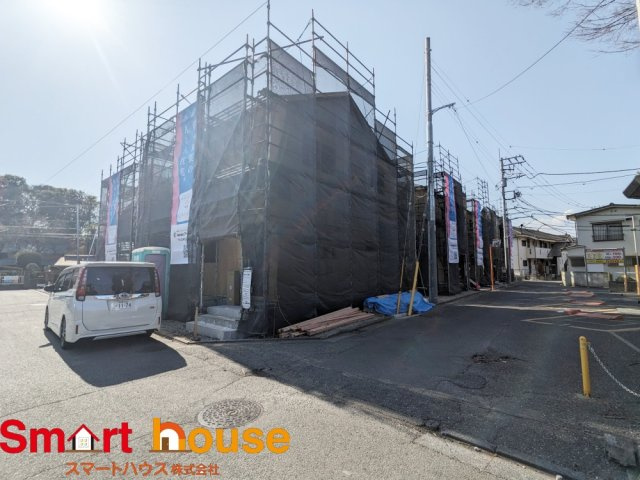 府中市白糸台新築全5棟の前面道路含む現地写真