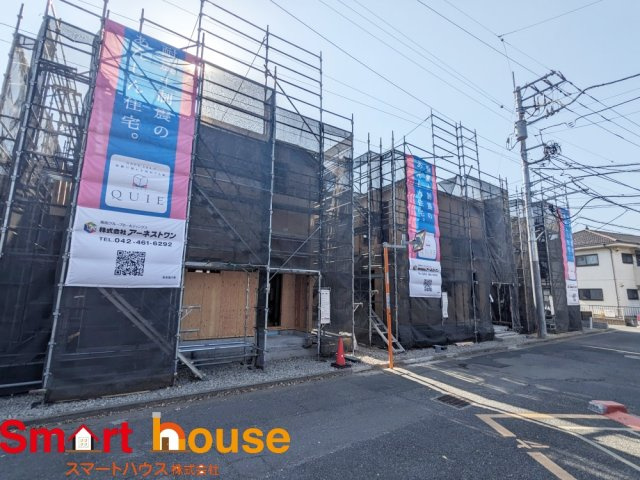 府中市白糸台新築全5棟の前面道路含む現地写真