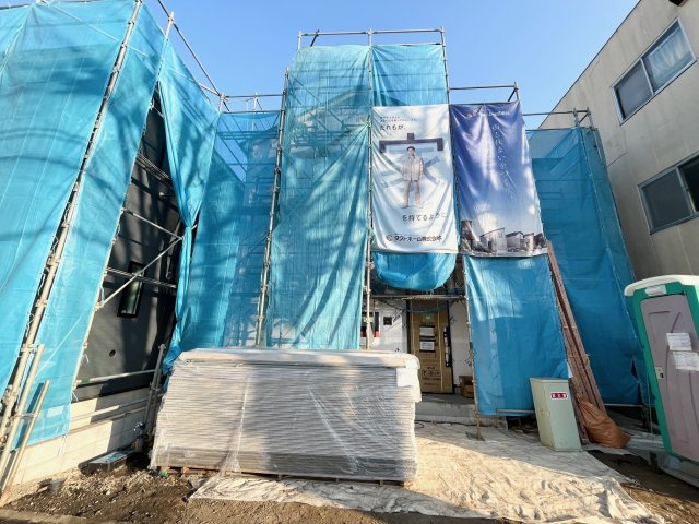 相模原市星が丘　8期2棟の前面道路含む現地写真|2号棟　2026年3月中頃完成予定