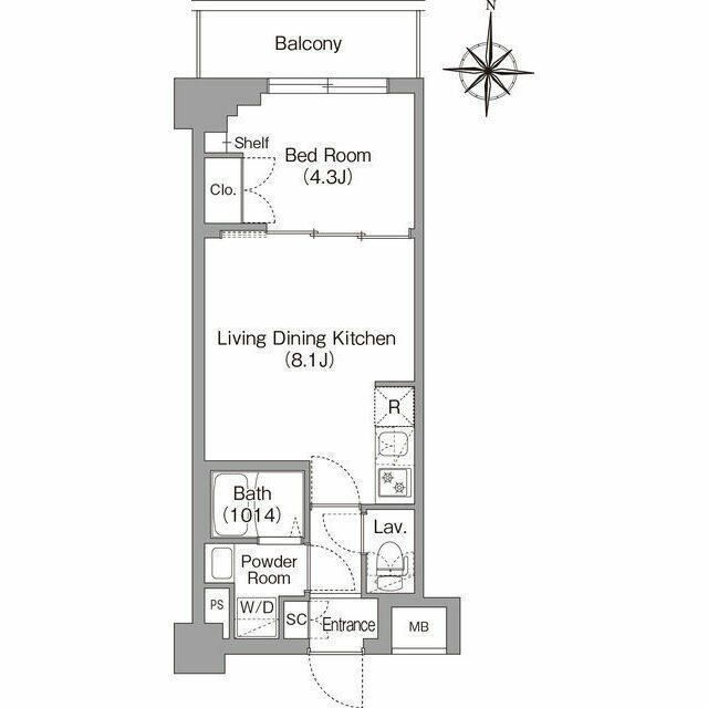 BPRレジデンス大島の間取り