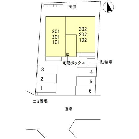 パチオーリ弥生町の区画図