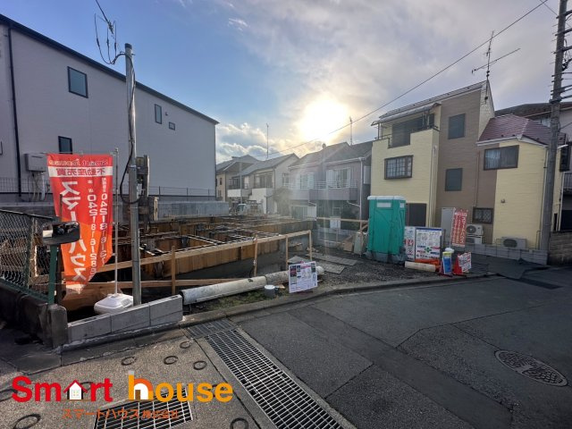 相模原市中央区宮下本町　新築2棟の前面道路含む現地写真