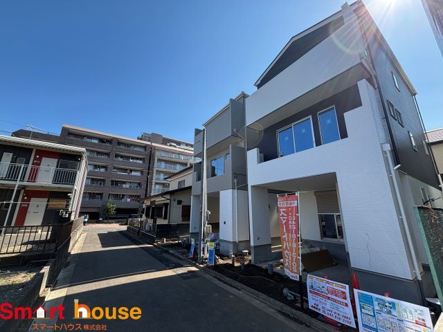 相模原市中央区小町通　新築2棟の前面道路含む現地写真