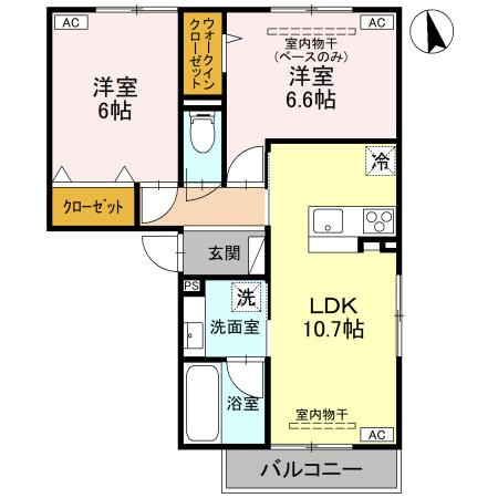 パチオーリ弥生町の間取り