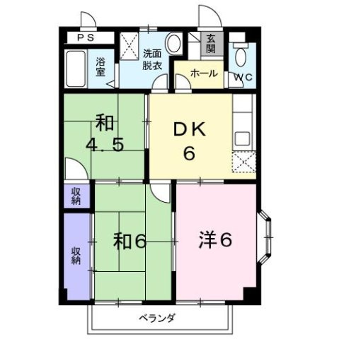 【間取り】 | ロイヤル朋Ⅱ