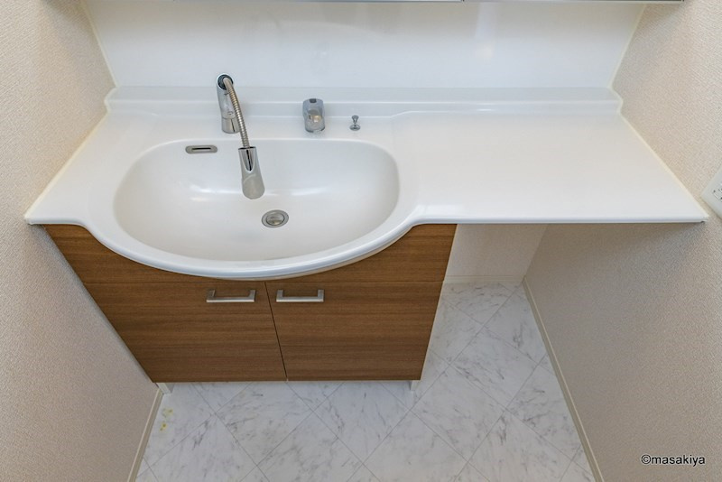 レザン・ガーデンの洗面所|洗面・脱衣　シャンプードレッサー付き。