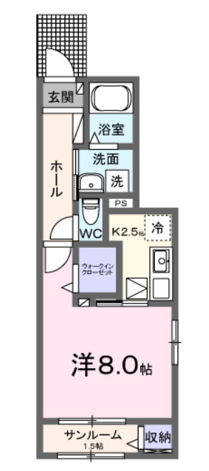 リバーテラスⅡの間取り