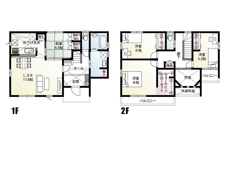 小山市中久喜　新築戸建24の間取り