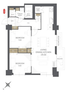 【間取り】天白第四住宅6号棟 