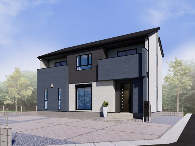 小山市中久喜　新築戸建21の外観パース