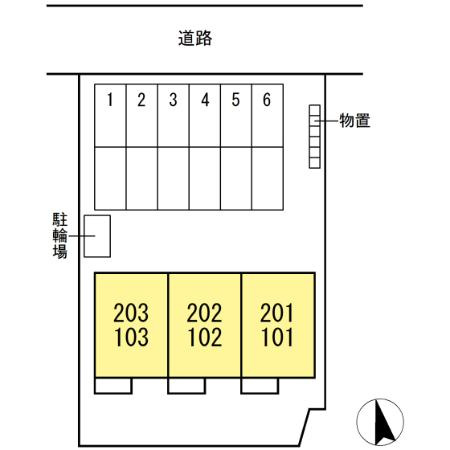 セジュールバラの区画図