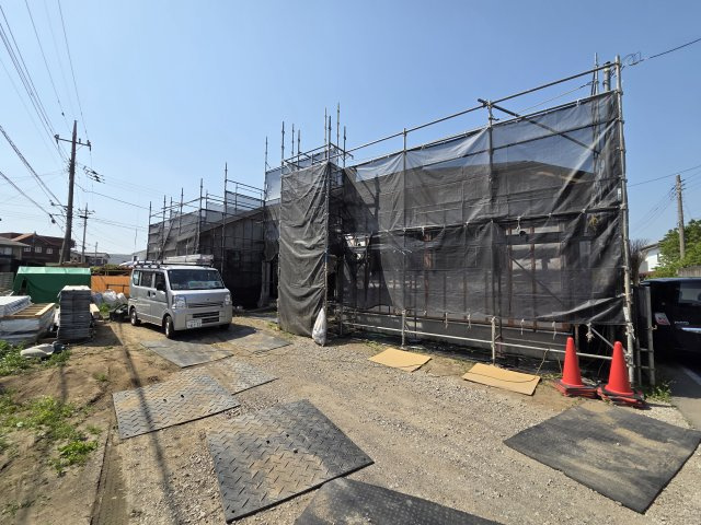 新築　みどり市大間々町大間々　Blooming　Garden　2号棟の外観|現地写真　2026年7月完成予定！類似物件のご内覧等、お気軽にお問合せください♪　							

　