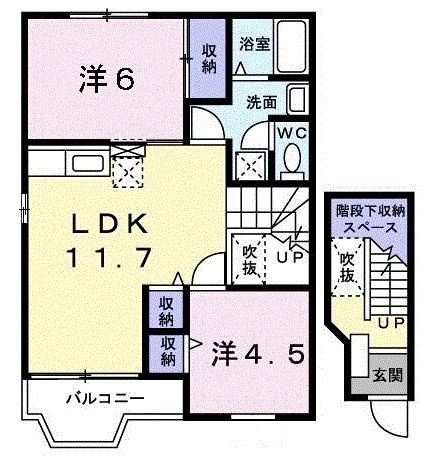 クレストール２１の間取り