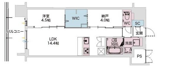 Draw上本町の間取り