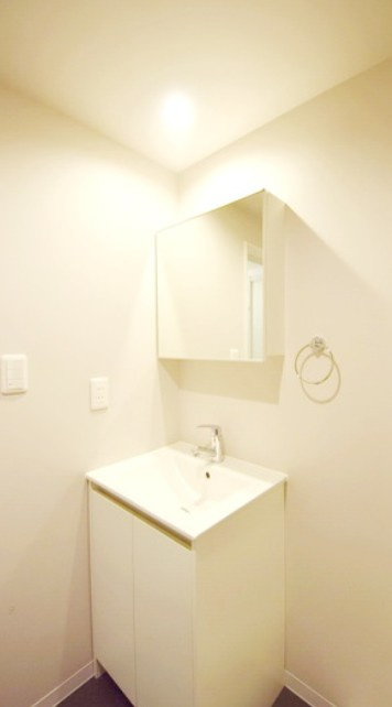 ブリックハウスの独立洗面台