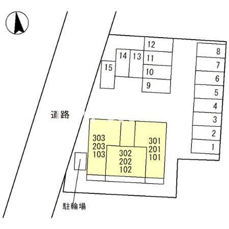 フィエルテの区画図|高崎、前橋、伊勢崎エリアのお部屋探しはエンドスケープまで！お客様の理想お聞かせ下さい♪