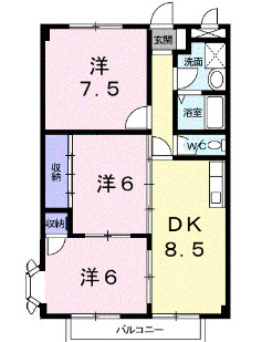 【間取り】 | サンヒルズ千代田Ⅰ