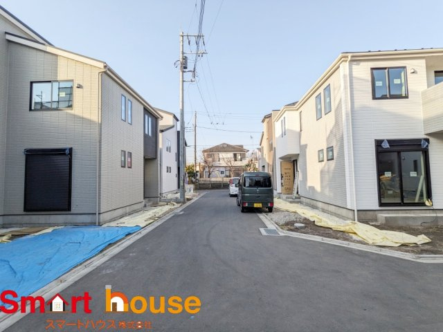 相模原市中央区田名　新築7棟の前面道路含む現地写真