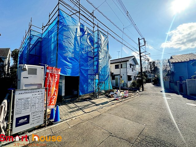 町田市本町田　新築2棟の前面道路含む現地写真|建築中ですのでモデルハウスご案内可能♪