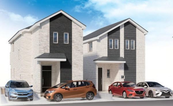 町田市本町田　新築2棟の外観