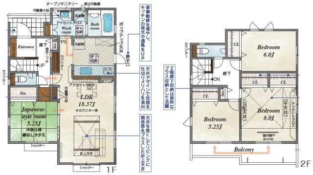【間取り】 | 前橋市六供1丁目新築　大通り沿い角地♪