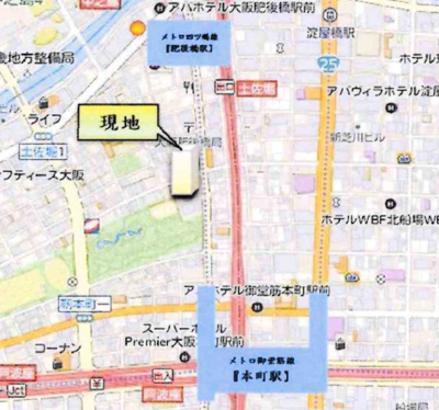 【地図】 | エスリードレジデンス本町パークフロント