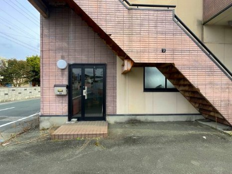 浜名区上島住居付貸工場のエントランス