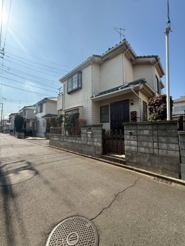 【建築条件付売地】ふじみ野市築地の前面道路含む現地写真
