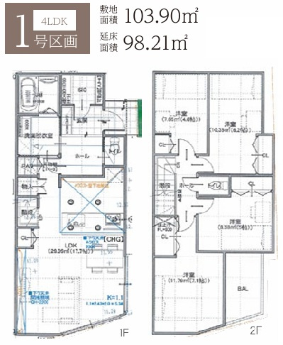 戸塚区戸塚町 土地 3580万円の参考プラン