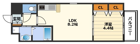 アーバネックス梅田東の間取り