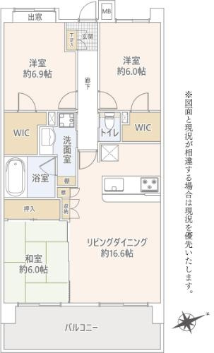 【間取り】 | アトムセレクト　コスモステージ大久保サウスプラザ６階