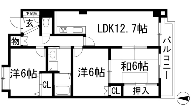 【間取り】 | パレフルール