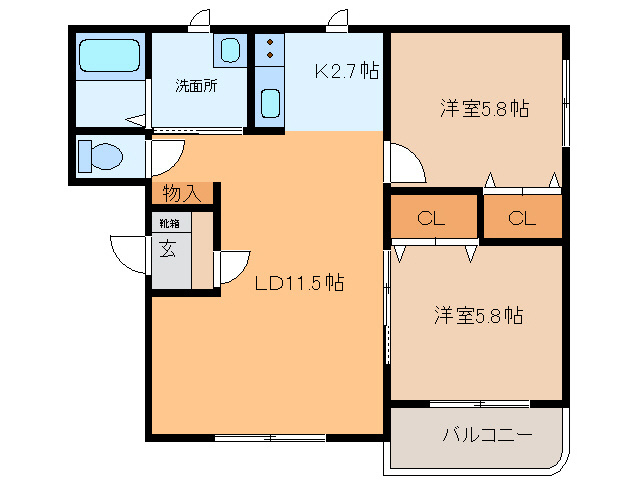 いえすⅠの間取り