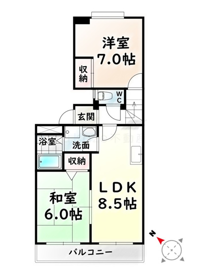 【間取り】 | サンライフK【名古屋市賃貸・南区】