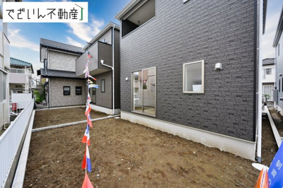 【庭】 | CRADLE GARDEN加須市南町第3　新築住宅 | ≪2号棟≫お庭スペースを確保。ガーデンニングやBBQなども楽しめそうです。
現地(2026年7月撮影)