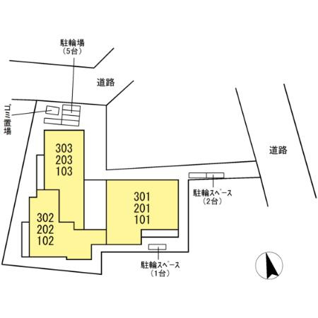 カルニュの区画図