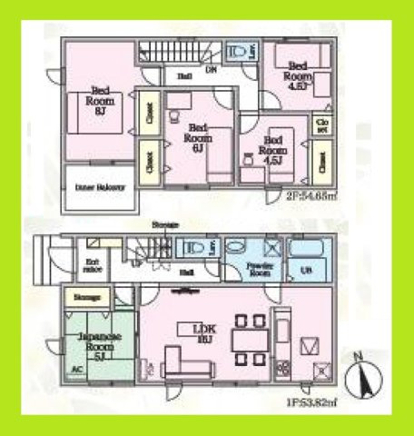 愛西市大井町浦田面の新築一戸建の間取り|◇４号棟◇