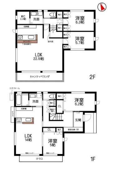 姫路市楠町　　　　JR「京口駅」徒歩10分の間取り