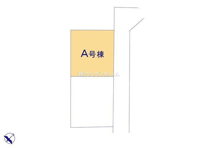 春日部市増戸　新築一戸建て　A号棟の区画図