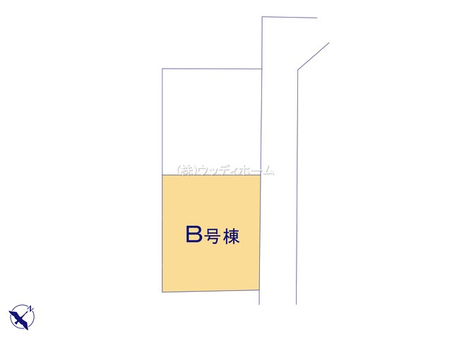 春日部市増戸　新築一戸建て　B号棟の区画図