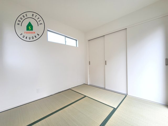 福岡市南区若久5丁目第5-1棟（1号棟）の内観：施工例|柔らかい畳が心地よい和室