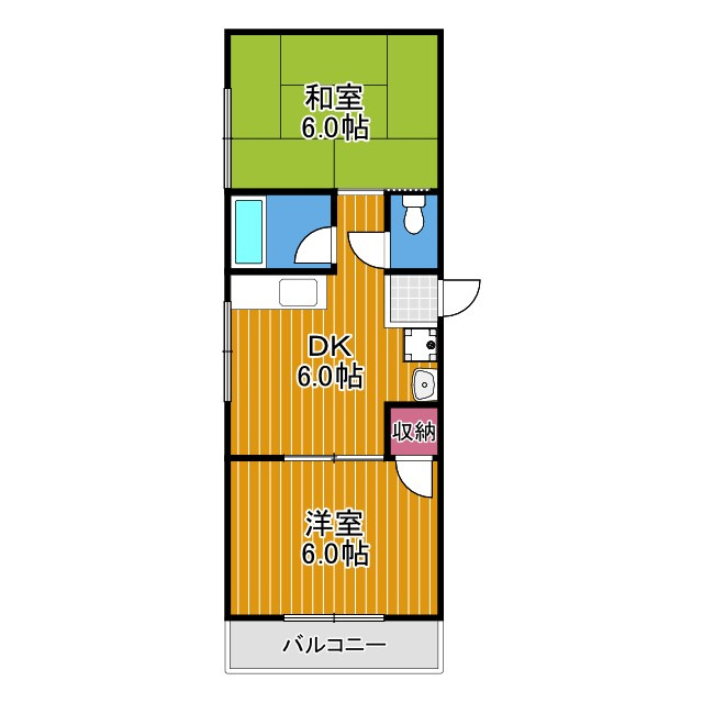 クローバーハイツ喜志の間取り