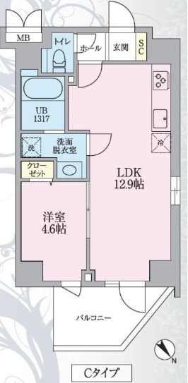 ニアレスタSUGAMOの間取り