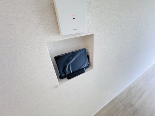 柏市高田新築戸建【高田小学校:徒歩5分】のセキュリティ|タブレットで確認できるインターホンシステム